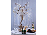 Crystal garland, colourless, 1m