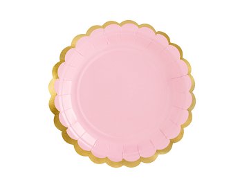Plates, light pink, 18cm (1 pkt / 6 pc.)