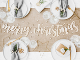 Wooden banner Merry Christmas, 87x17cm