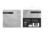 Napkins, 3 layers, silver metallic, 40x40cm (1 pkt / 20 pc.)