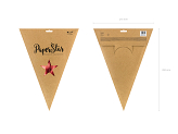 Paper star, 70cm, red