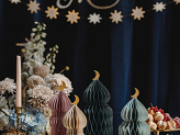 Paper honeycomb decorations Eid Mubarak, mix, 22.5-33.5 cm (1 pkt / 4 pc.)