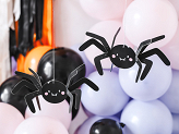 Paper decoration Spiders, 27x17 cm, black (1 pkt / 5 pc.)