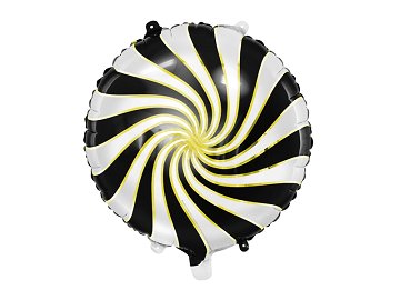 Foil balloon Candy, 35cm, black