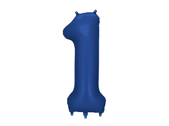 Foil Balloon Number '1', 86cm, navy