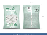 Eco Balloons 30cm pastel, white (1 pkt / 100 pc.)