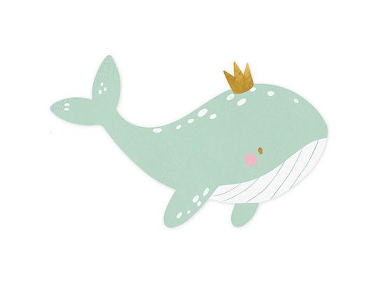 Napkins Whale, mix, 16x10 (1 pkt / 20 pc.)