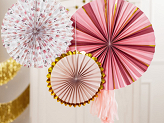 Decorative Rosettes Flowers, mix, 26-43 cm (1 pkt / 3 pc.)