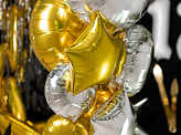 Round foil balloon, 59 cm, gold