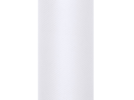 Tulle Plain, white, 0.5 x 9m (1 pc. / 9 lm)