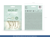 Eco Balloons 30cm metallic, white (1 pkt / 10 pc.)