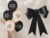 Strong balloons Happy Birthday Bows, 30 cm, mix (1 pkt / 50 pc.)