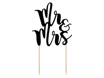 Cake topper Mr&Mrs, 25.5cm