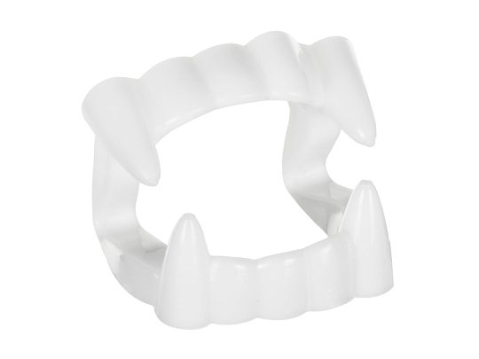 Vampire teeth, white
