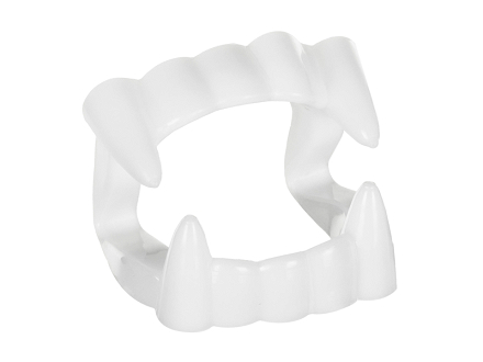 Vampire teeth, white