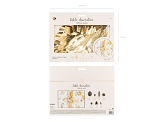 Decorations Aloha - Tropical leaves, gold (1 pkt / 21 pc.)