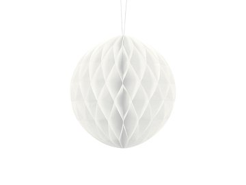 Honeycomb Ball, white, 20cm