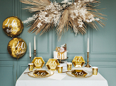 Plates 40th Birthday, gold, 20cm (1 pkt / 6 pc.)