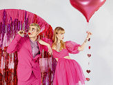 Party curtain, red, 0.9 x 2.5m