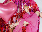 Party curtain, red, 0.9 x 2.5m
