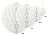 Honeycomb Ball, white, 30cm