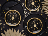 Paper plates Clock, 18 cm, mix (1 pkt / 6 pc.)