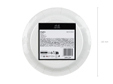 Paper plates Clock, 18 cm, mix (1 pkt / 6 pc.)