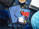 Card with keychain Super Hero, 12x16 cm