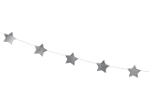 Garland Stars, silver, 3.6m