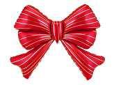 Foil balloon Bow XXL, 139x111 cm, red