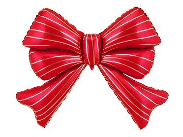 Foil balloon Bow XXL, 139x111 cm, red