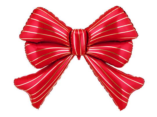 Foil balloon Bow XXL, 139x111 cm, red