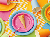 Paper Plates, light blue, 23 cm (1 pkt / 6 pc.)