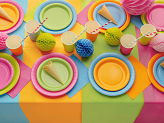 Paper Plates, light blue, 23 cm (1 pkt / 6 pc.)
