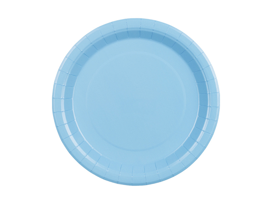 Paper Plates, light blue, 23 cm (1 pkt / 6 pc.)
