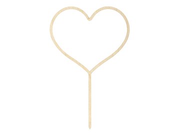 Wooden topper Heart, 23cm