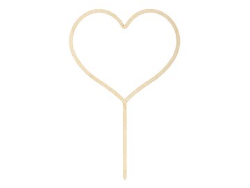 Wooden topper Heart, 23cm