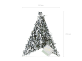 Foldable Pinata - Star, 68x68x30cm, silver