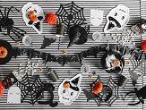 Spider Web Plate Mats, black, 27.5cm (1 pkt / 4 pc.)