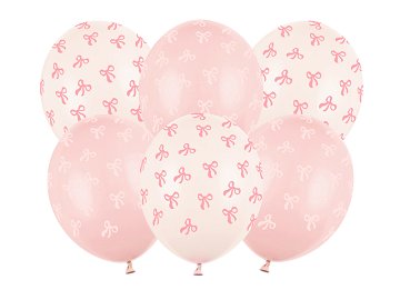 Balloons 30 cm, Bows, mix (1 pkt / 6 pc.)