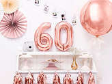 Foil Balloon Number ''6'', 35cm, rose gold