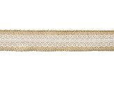 Jute tape with lace, 5x500cm