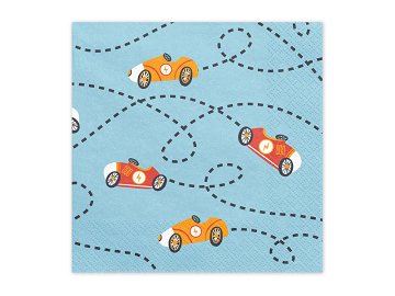 Napkins Cars, 33x33, mix (1 pkt / 12 pc.)