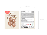 Glossy Balloons 46cm, rose gold (1 pkt / 5 pc.)