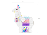 Pinata Llama, 41x49.5x10cm