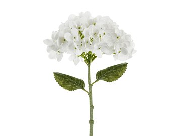 Artificial flower - Hydrangea, 35 cm, white