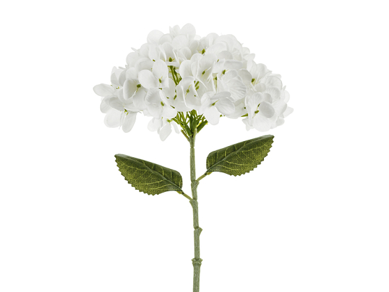 Artificial flower - Hydrangea, 35 cm, white