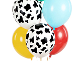 Balloons 30 cm, Farm, mix (1 pkt / 50 pc.)