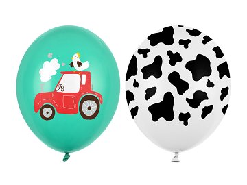 Balloons 30 cm, Farm, mix (1 pkt / 50 pc.)