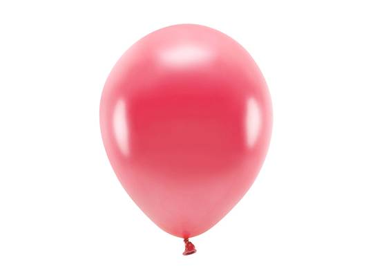 Eco Balloons 26cm metallic, light red (1 pkt / 10 pc.)